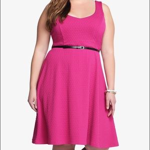 Torrid Textured Skater Dress, Size 1 (no belt)