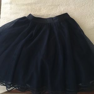 eShakti navy blue tulle skirt