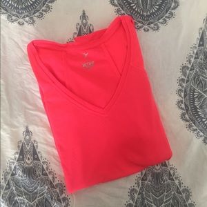 Neon Work Out V Neck Tee T-Shirt