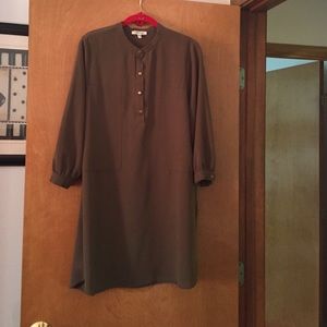 Olive green shirt dress!!