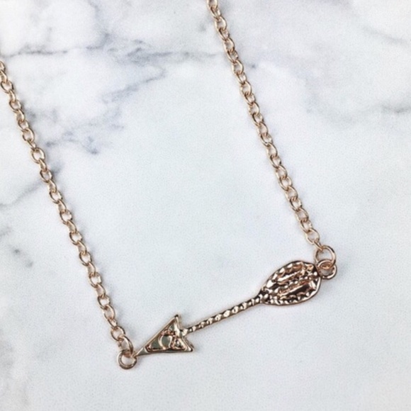 Rose Gold Arrow Necklace