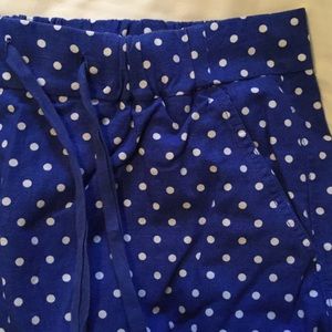 Tie front polka dot skirt