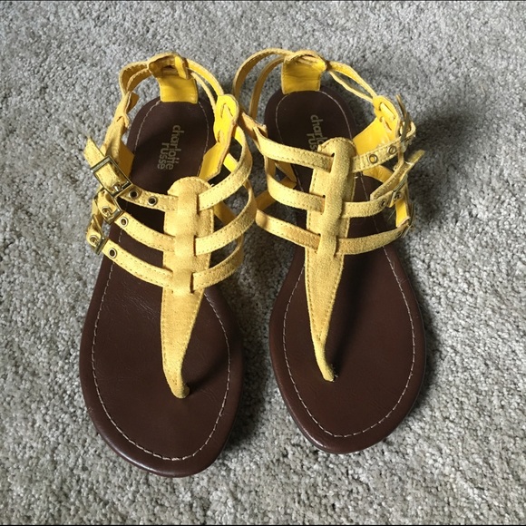 Cute yellow sandals