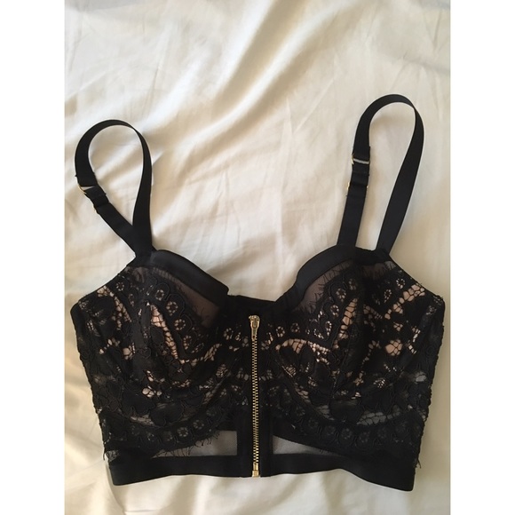 Victoria's Secret black lace Bralette 34C
