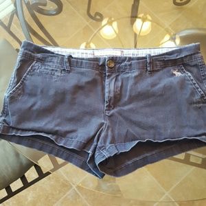 Abercrombie blue perfect stretch shorts size 8
