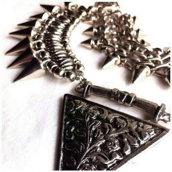 Jewelry | Studded Statement Necklace - Picture 3 of 4