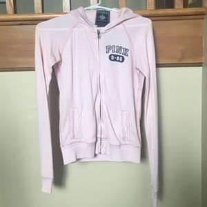 PINK hooded zip up