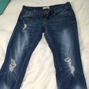 FP Low-Rise Ripped Jeans, only worn once or twice