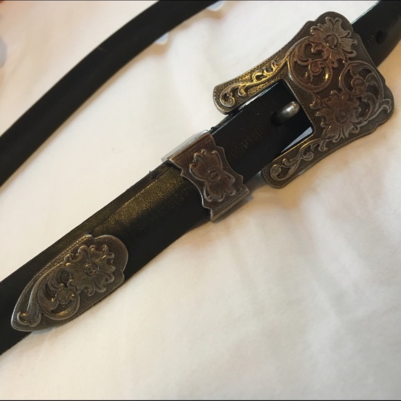 South-western style leather belt