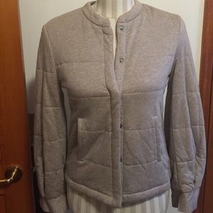 BCBG MAXAZRIA QUILTED Jacket, SZ XS, Heather Khaki