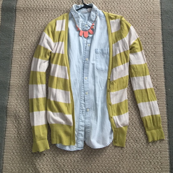 Stripped green/yellow sweater