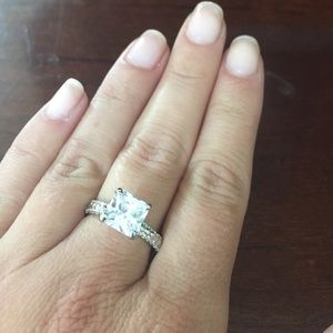 1.5 Kt. Diamonique ring size 7