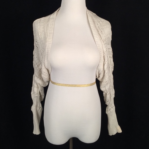 Volcom Crochet Shrug Sweater - 100% Organic Cotton