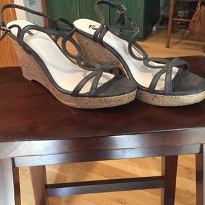 Summer Wedges Worn Once!