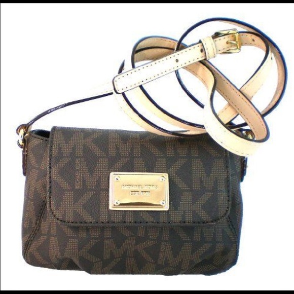 Michael Kors Handbags - Michael Kors Signature Small Flap Cross Body