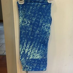 New Lularoe OS blue/teal leggings