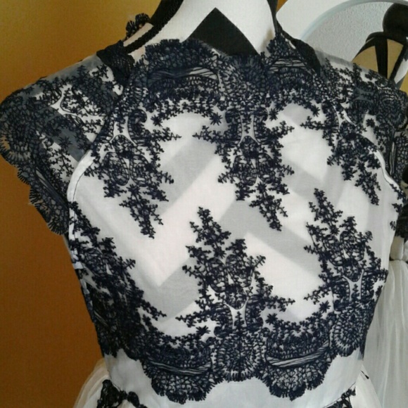 NWT beautiful blue Whitwell tulle dress sz jr7 - Picture 2 of 4