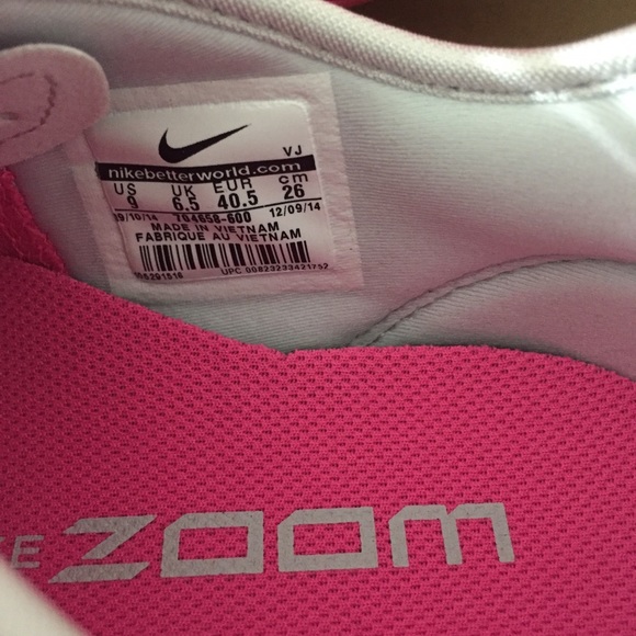 NIKE WOMENS ZOOM PINK Trainers Sz 9 new - Picture 2 of 4