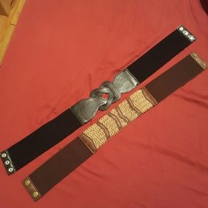 Lot of two stretchy high waist belts FINAL PRICE