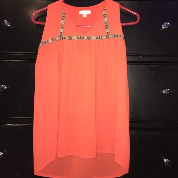 Orange, Charming Charlie, Sleeveless Top, Size M