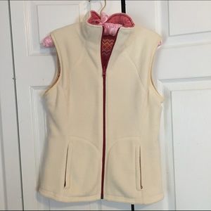 reversible Vineyard Vines fleece vest