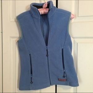 Vineyard Vines blue fleece vest