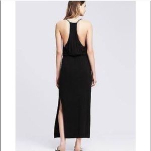 Banana republic black maxi dress