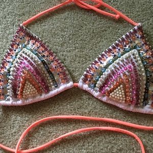 Sequined Bikini Top