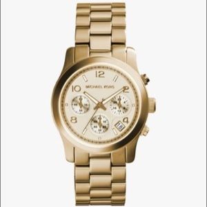 Runaway Gold-Tone Chronograph watch style #MK5055
