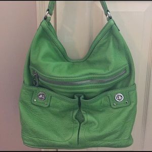 Marc Jacobs Kelly green leather  bag