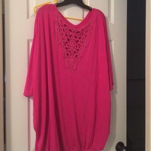 Lane Bryant Lace Back Top 22/24