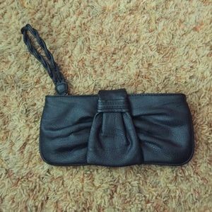 3/$30 EXPRESS Black bow clutch