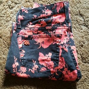 Rock & Republic Floral Skinny Pants