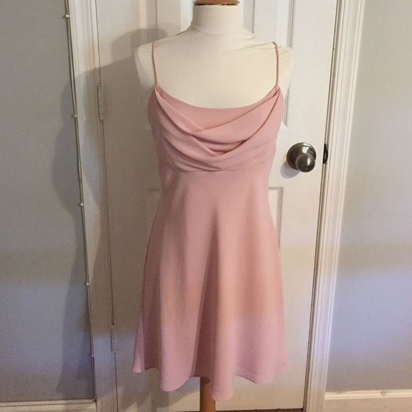 Vintage Light Pink Spaghetti Strap Dress
