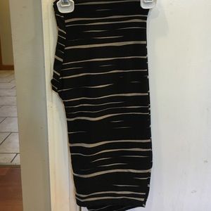 New Lularoe OS leggings...black w dk grey stripes