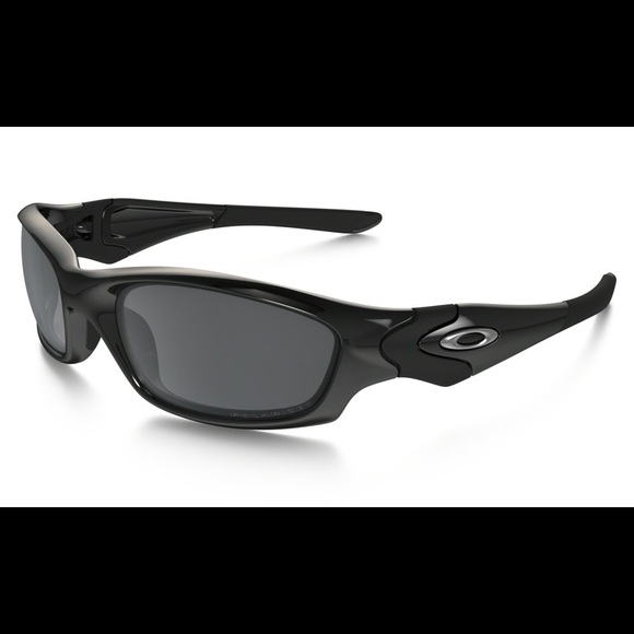 Mens Oakley straight jacket: blk iridium polarized