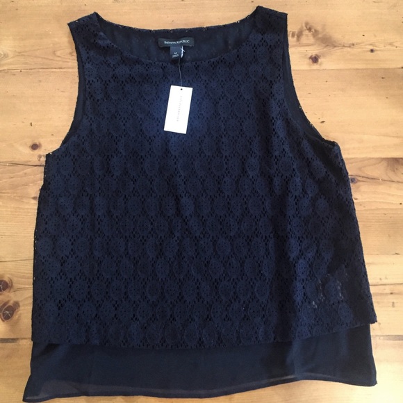 Banana Republic brand new black blouse