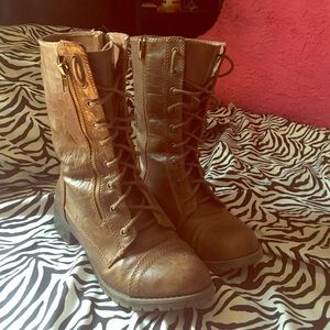 Brown Combat Boots