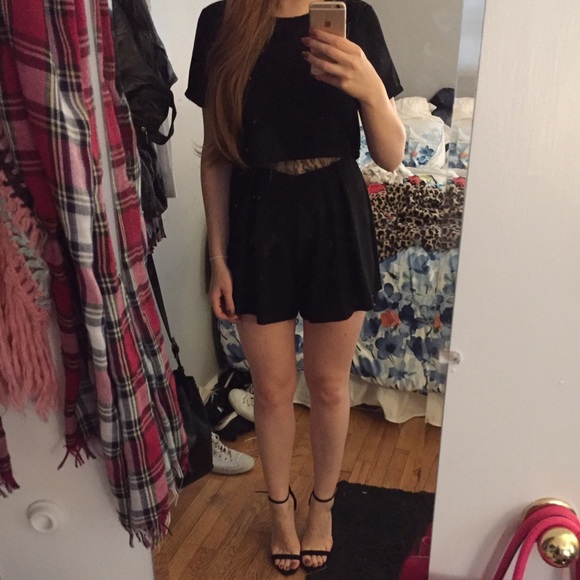 Black romper size small