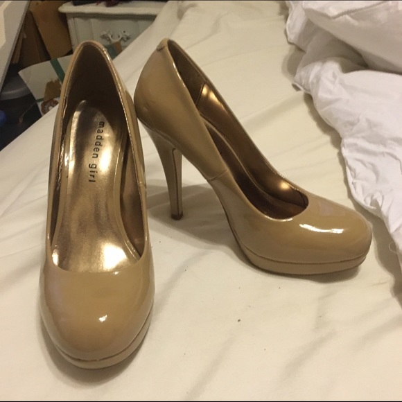 Madden girl nude patent leather pumps - Picture 2 of 4
