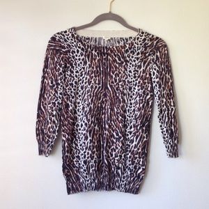 Price Drop!! J Crew Leopard Print Sweater.