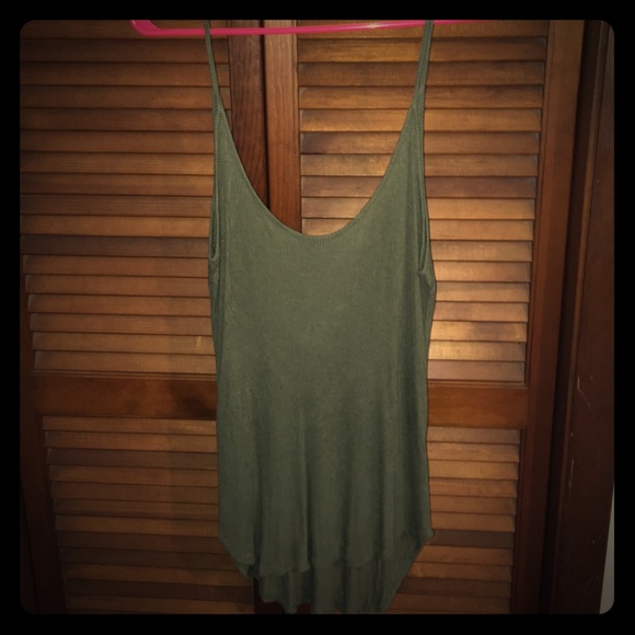Dark green tank