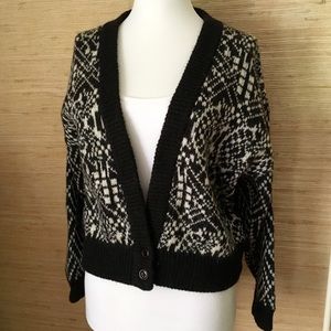Vintage Wool Blend Slouchy Cardigan
