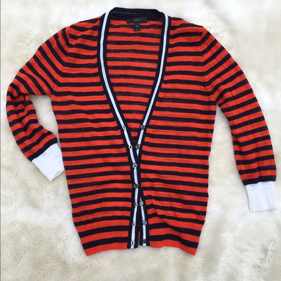 J. Crew Striped Cardigan