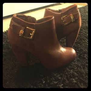 Bamboo heeled boots (ankle)