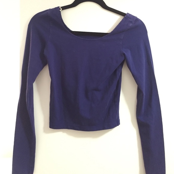 Free People Long Sleeve Crop Top