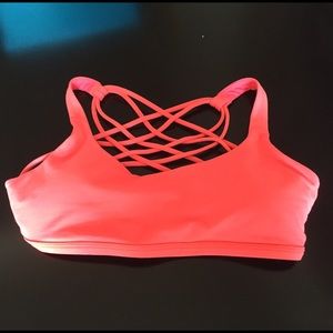 Size 4 Lululemon Free to Be Wild Orange Sports Bra