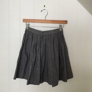 American Apparel Chambray Woven Skirt