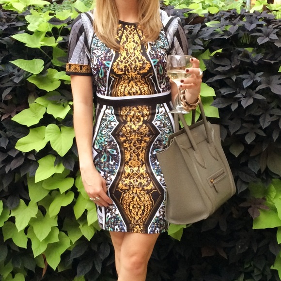 Patterned dress.