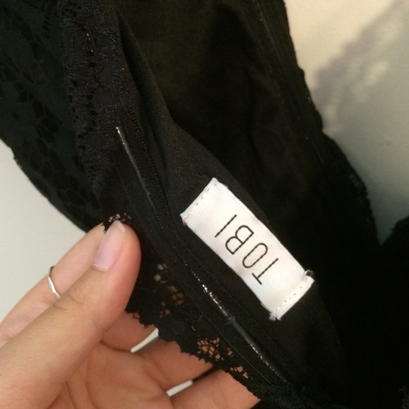 NWOT BLACK LACE DRESS - Picture 3 of 3